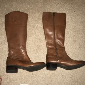 Tall brown, Etienne Aigner leather boots